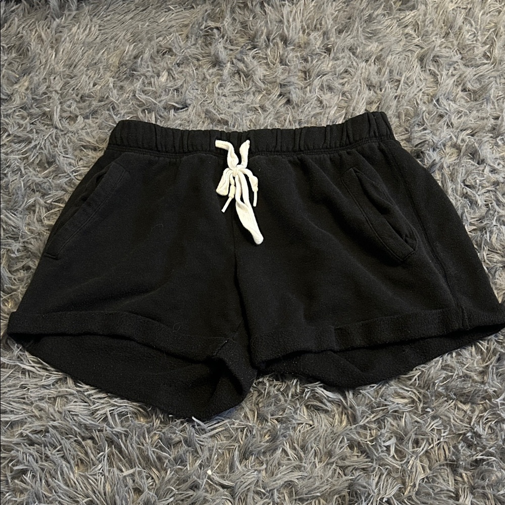 PINK Victoria's Secret Black Lounge Shorts With PINK on the side